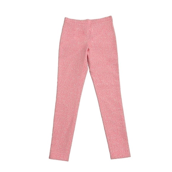 MAISON Kitsune high waisted pants pink textured trousers W28 L30 - Picture 13 of 13
